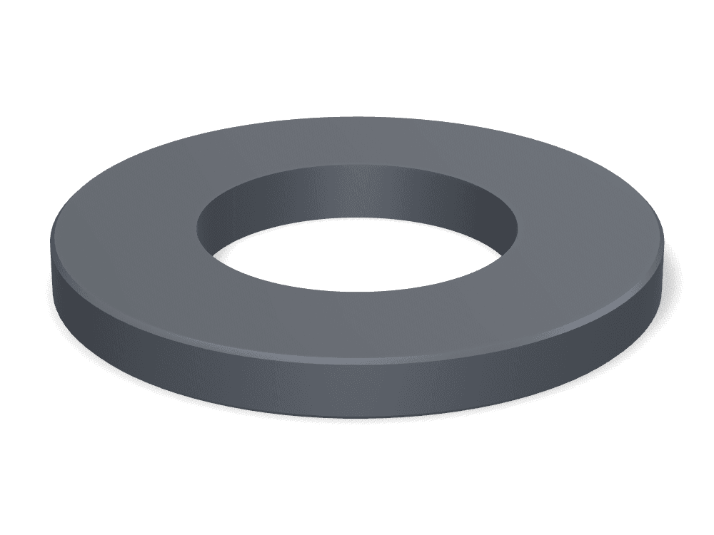 Flat Washer DIN 125A / ISO 7089 – Steel 140 HV, Phosphated
