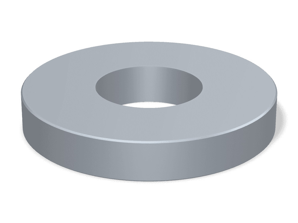 وردة مسطحة سميكة DIN 7349 – Steel، Hot-dip galvanized