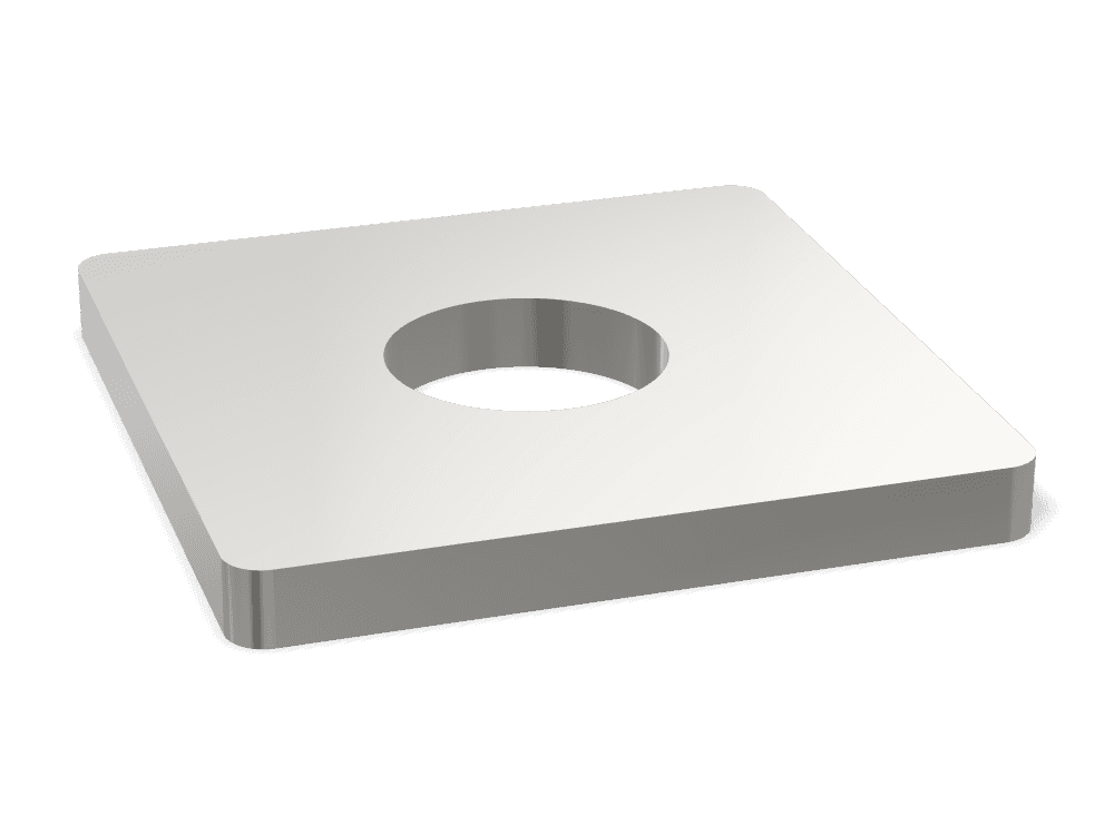 وردة مربعة DIN 436 – Stainless steel A2، Plain