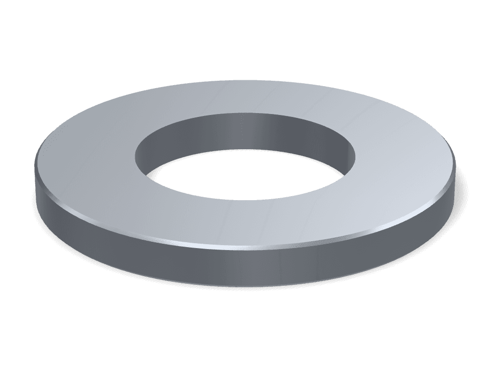 Flat Washer DIN 125A / ISO 7089 – Steel 200 HV, Plain