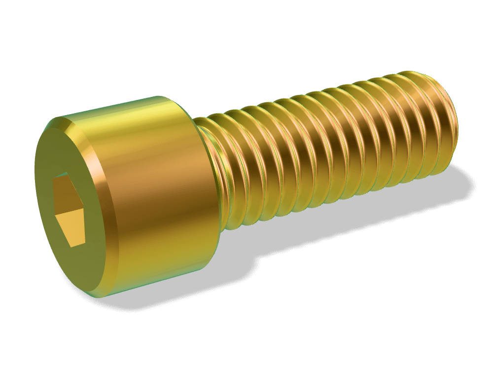 Socket Head Cap Screw ASME B18.3 – Alloy steel (ASTM A574), Zinc plated yellow