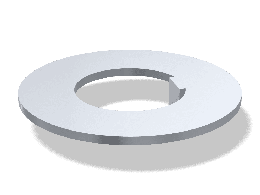 وردة قفل بلسان داخلي DIN 462 – Steel، Zinc plated