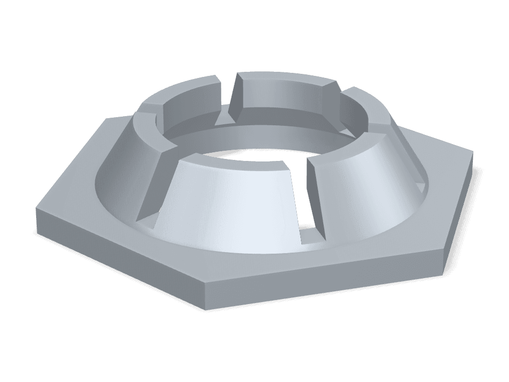 صامولة قفل مضادة DIN 7967 – Steel، Hot-dip galvanized