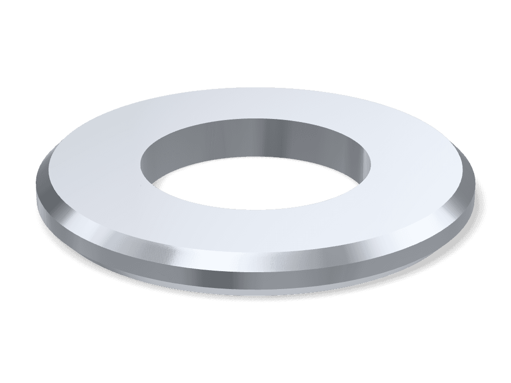 Flat Washer Chamfered DIN 125B / ISO 7090 – Steel 140 HV, Zinc plated