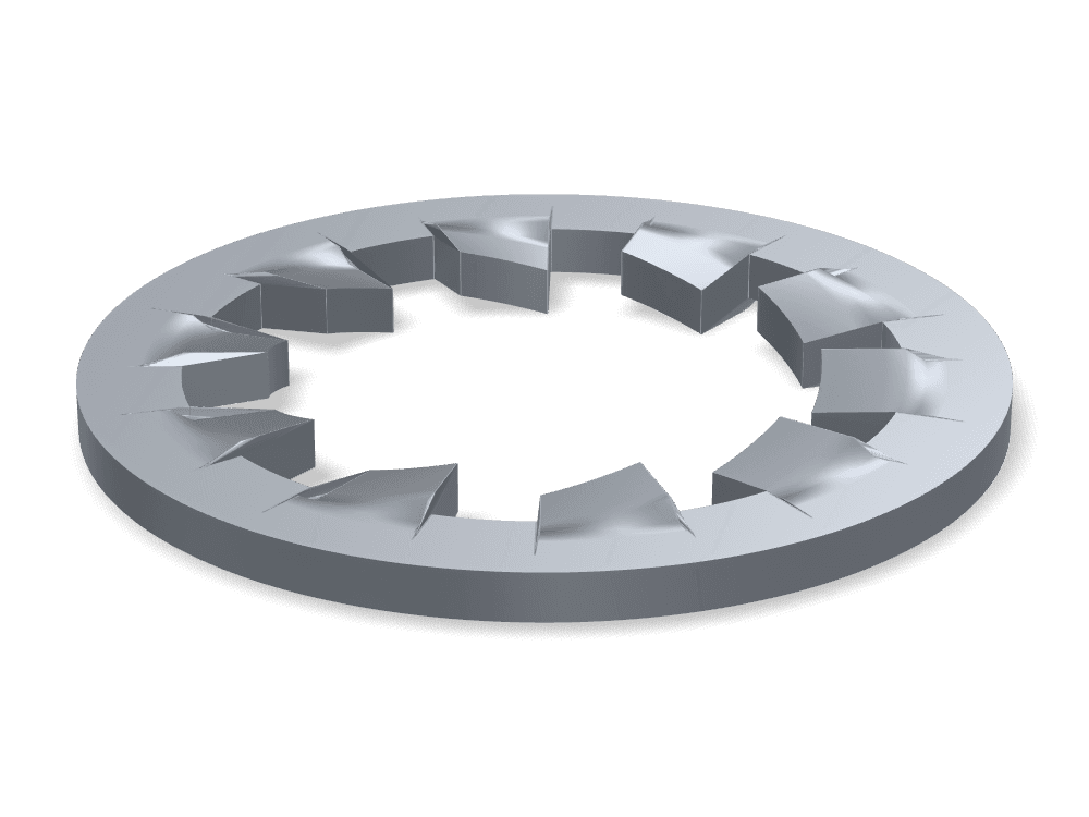 Internal Tooth Lock Washer DIN 6797J – Steel, Plain