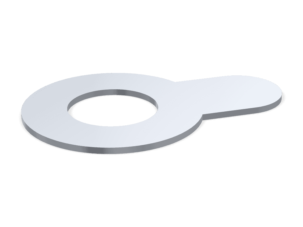 وردة قفل بلسان طويل DIN 93 – Steel، Zinc plated