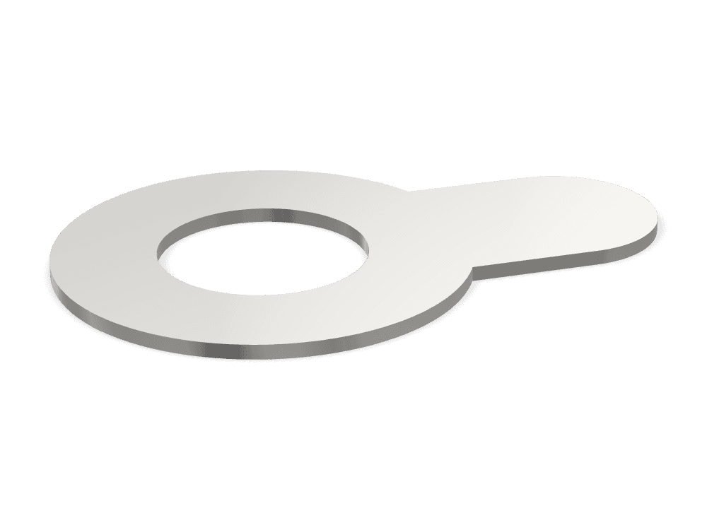 وردة قفل بلسان طويل DIN 93 – Stainless steel A4، Plain