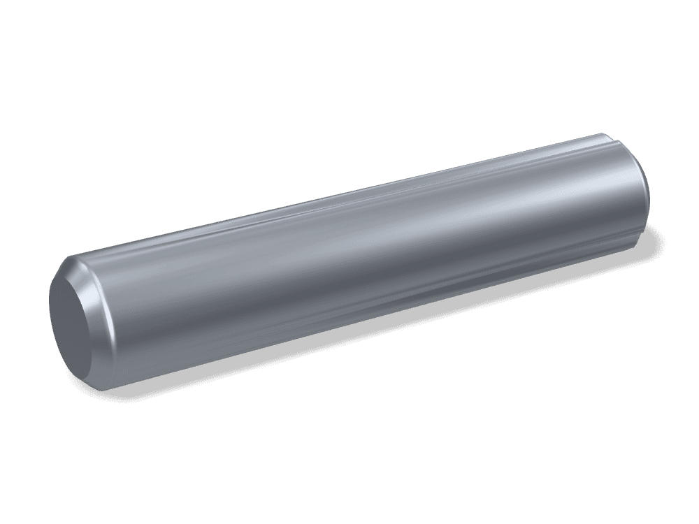 دبوس مخدد مخروطي كامل الطول DIN 1471 – Steel، Plain