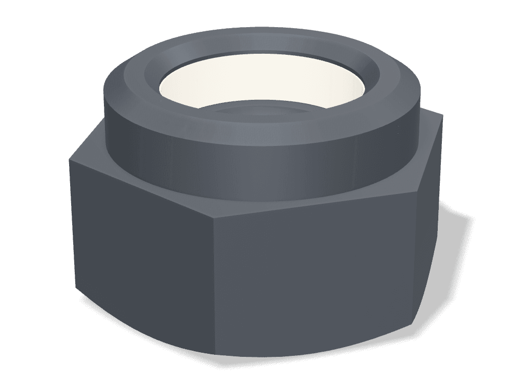 صامولة قفل بحلقة نايلون – عالية DIN 982 – Steel 8 (nut)، Phosphated