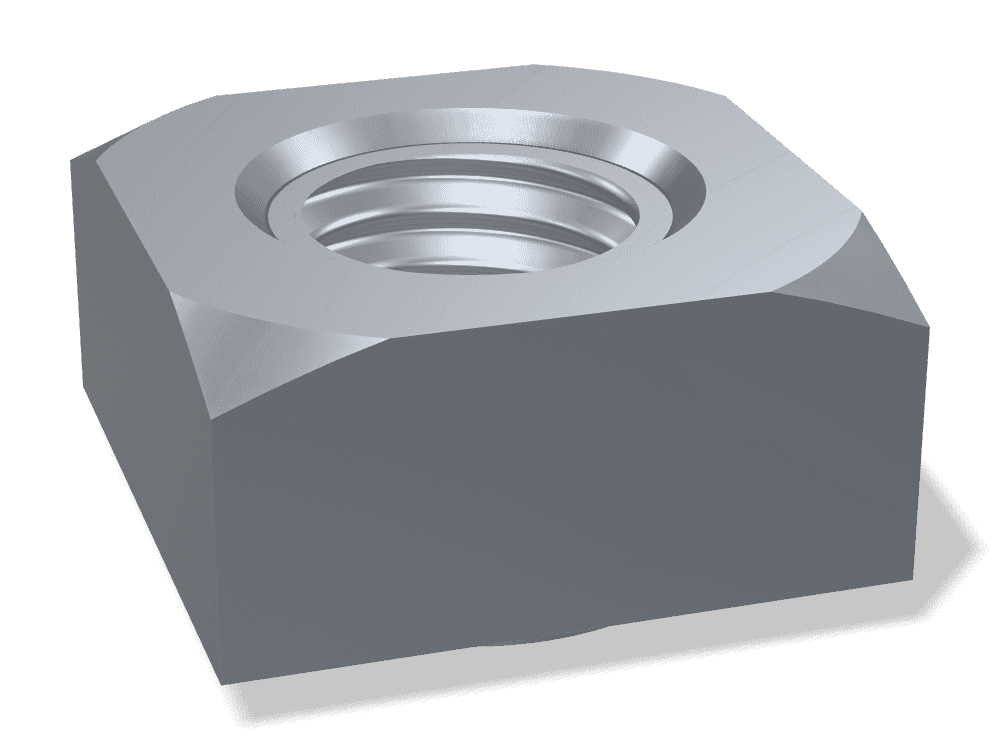 صامولة لحام مربعة DIN 928 – Steel C1008، Plain